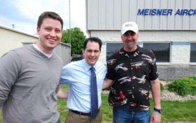 Governor Walker Makes Stop at Meisner Aircraft!